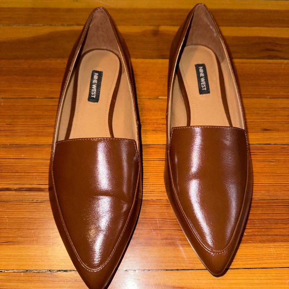 Nine West brown loafers